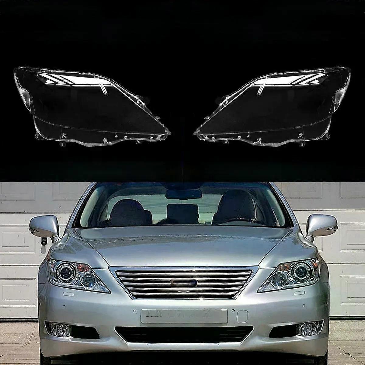 High qualityFor Lexus LS 2010 2011 2012 Front Headlight Lamp Shade Transparent Headlamp Cover Lens Plexiglass Replace Original Lampshade