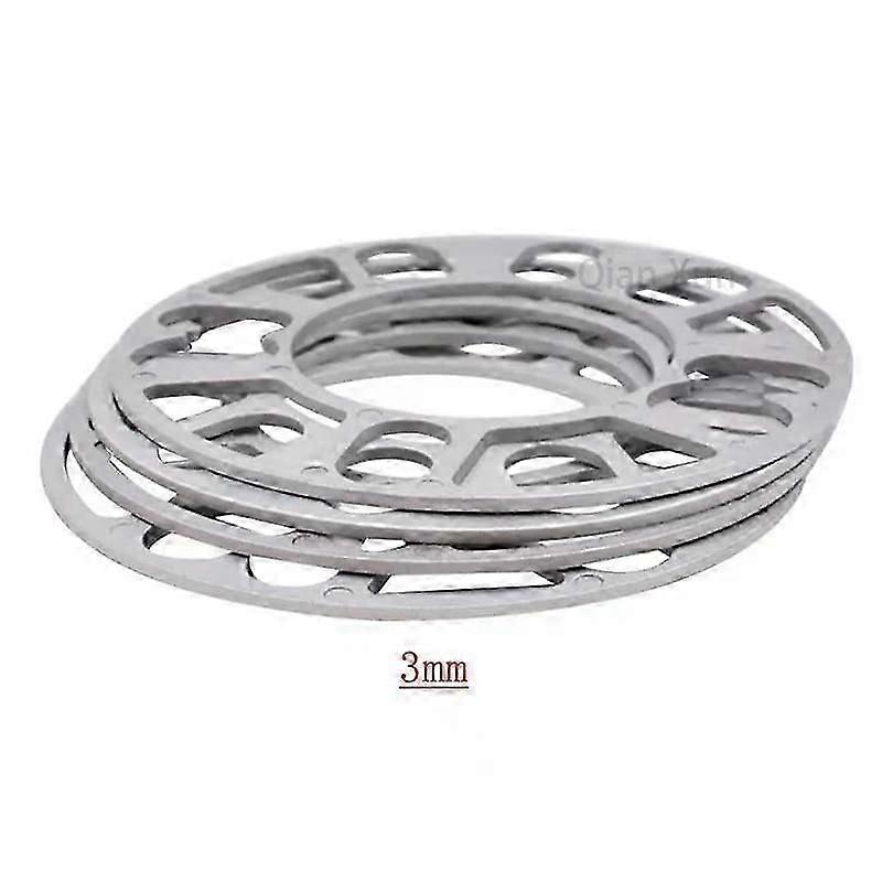 4 قطع عالمية 3 مم 5 مم 8 مم 10 مم الألومنيوم عجلة السيارة فاصل لوحة فاصل يناسب 4x100 4x114.3 5x100 5x100 5x108 5x114.3 5x120 أجزاء العجلات