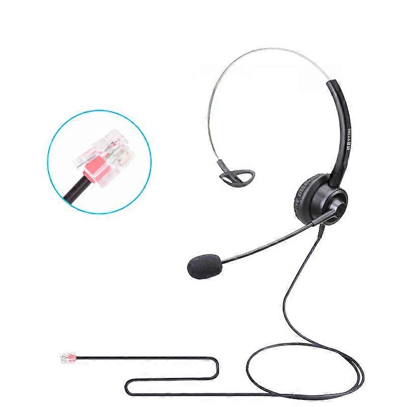 VT200 Single Ear Telephone Headset Operator Headset With Mic,Spec: Crystal Head