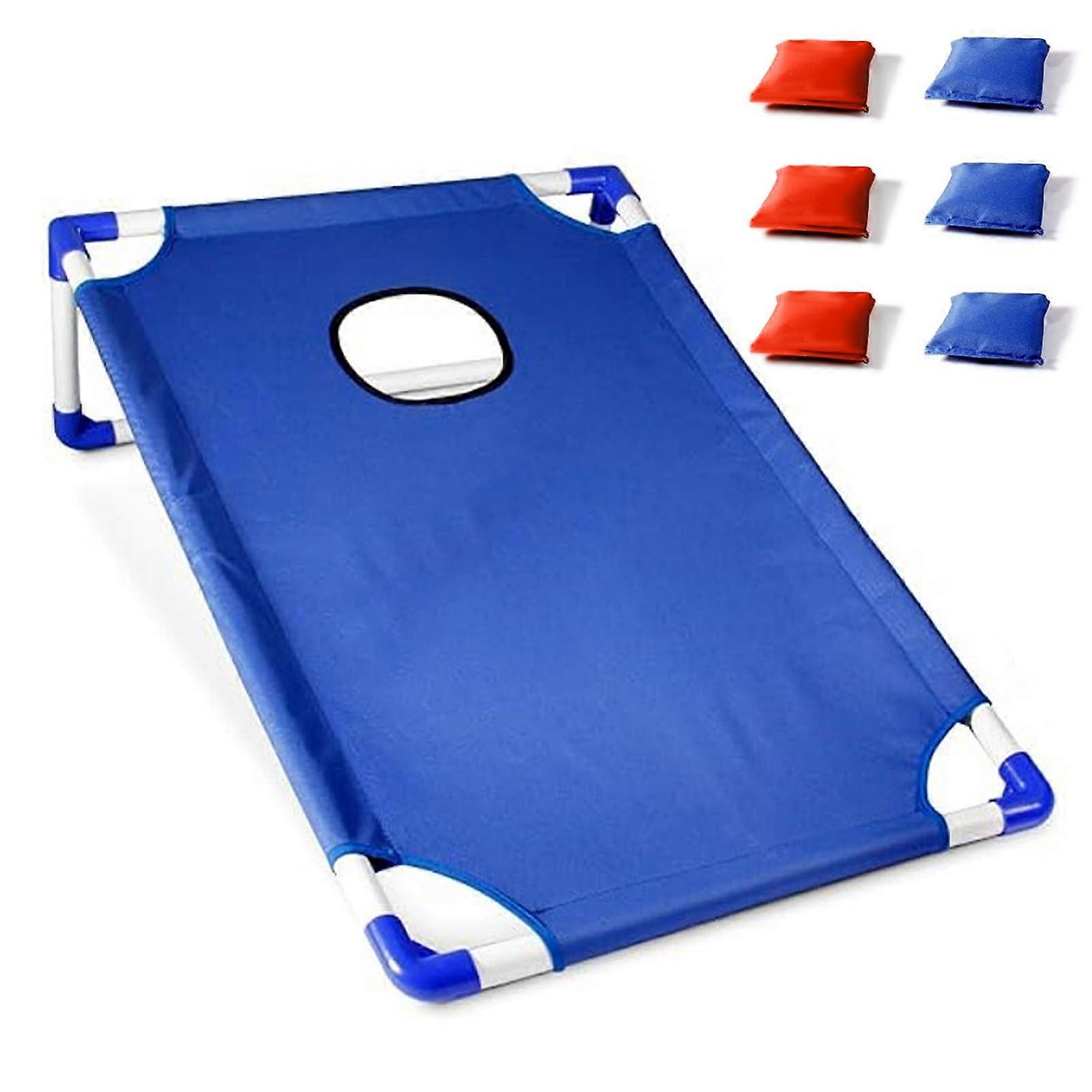 Sandbag Board Cornhole Set with 1 Cornhole Game and Board 6 Bean Bags for Yard Toss Game