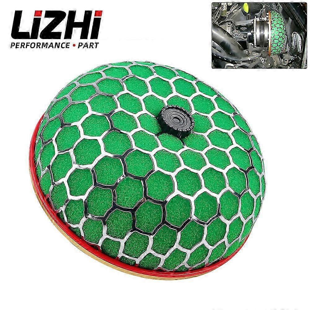 Lizhi Racing - Universal Auto 100mm Round Mushroom Super Power Car Air Filter Cleaner Intake Flow Air Filter Lz-haf100-mb