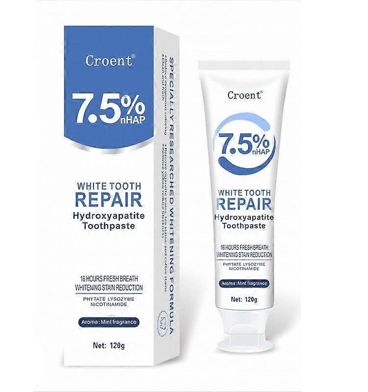 Hydroxyapatite Toothpaste for Advanced Enamel Protection, Gentle and Effective Formula, Fluoride-Free Toothpaste for Sensitive Teeth