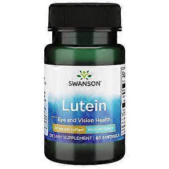 Swanson Vitamins Lutein Higher Strength, 20 Mg, 60 Softgels (Pack of 1)