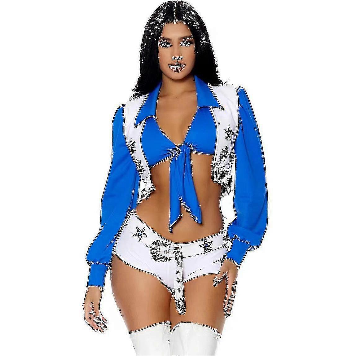 ハロウィンカーニバルパーティーダラスカウガールチアリーダーコスプレコスチュームセクシー高校コンペティションチアリーディングダンス仮装