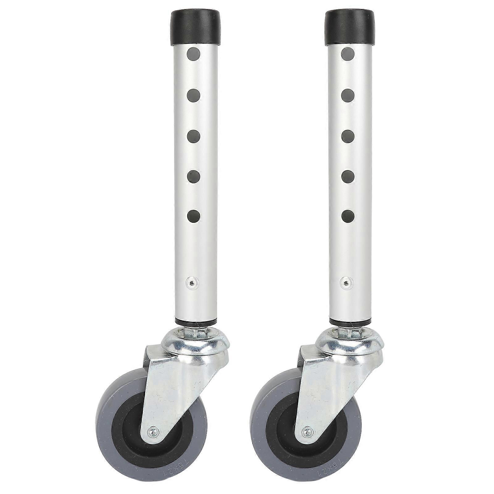Wheels Universal Rotating Adjustable Height Replacement Seniors Walker Front Caster for Elderly 2pcs