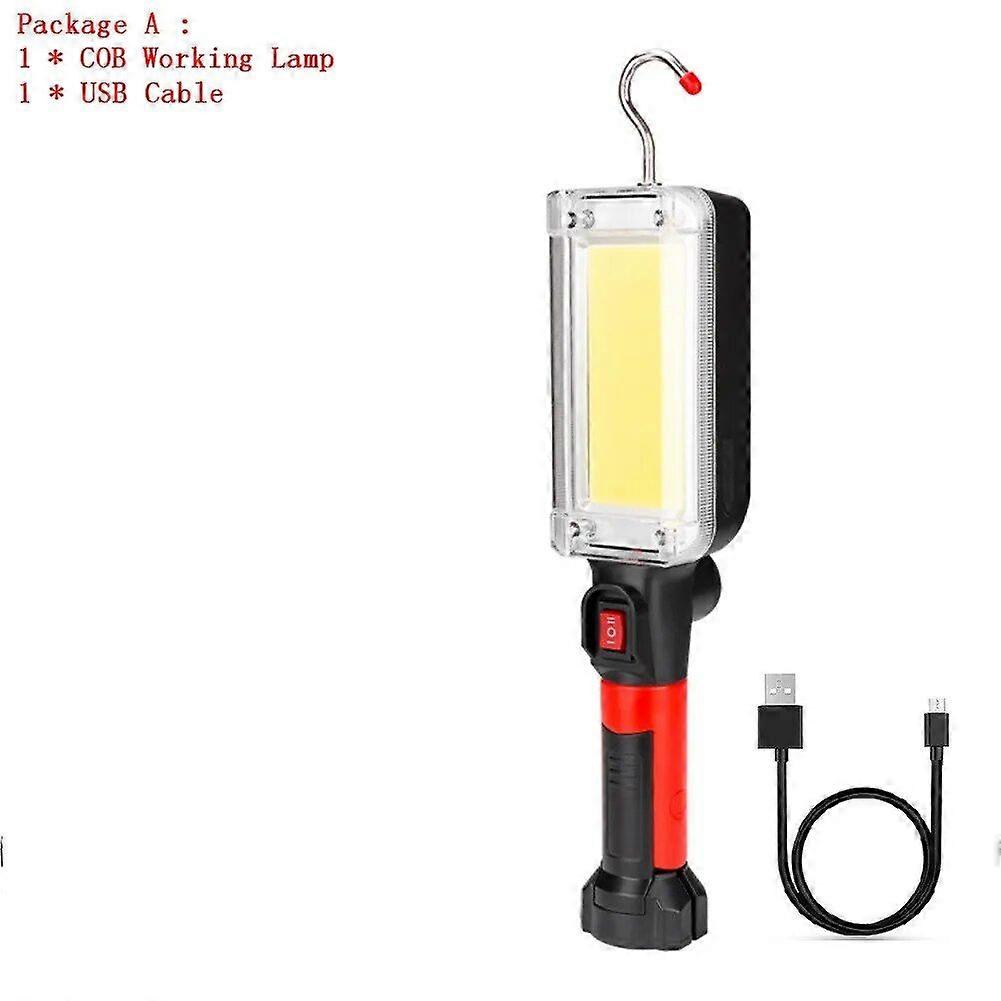 Portable Lantern Flashlight Power By 2*18650 Battery LED COB Magnetic Work Lighting Linternas for Camping Night Fishing Lamp