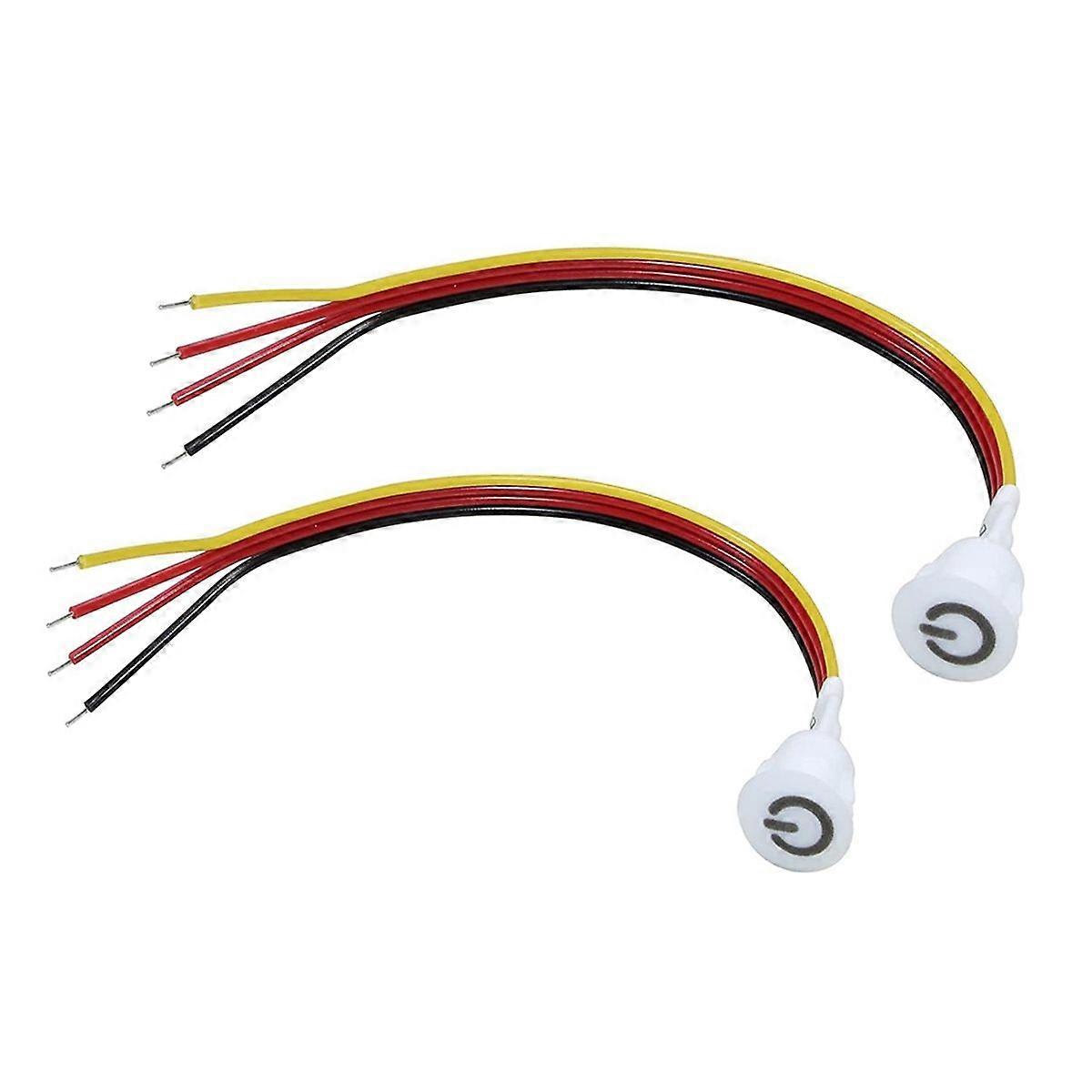 2 stuks Touch Dimmer Switch DC3.7V 5V 12V Traploze Dimmer Switch Sensor voor LED-licht, RV, kast, kledingkast en strip