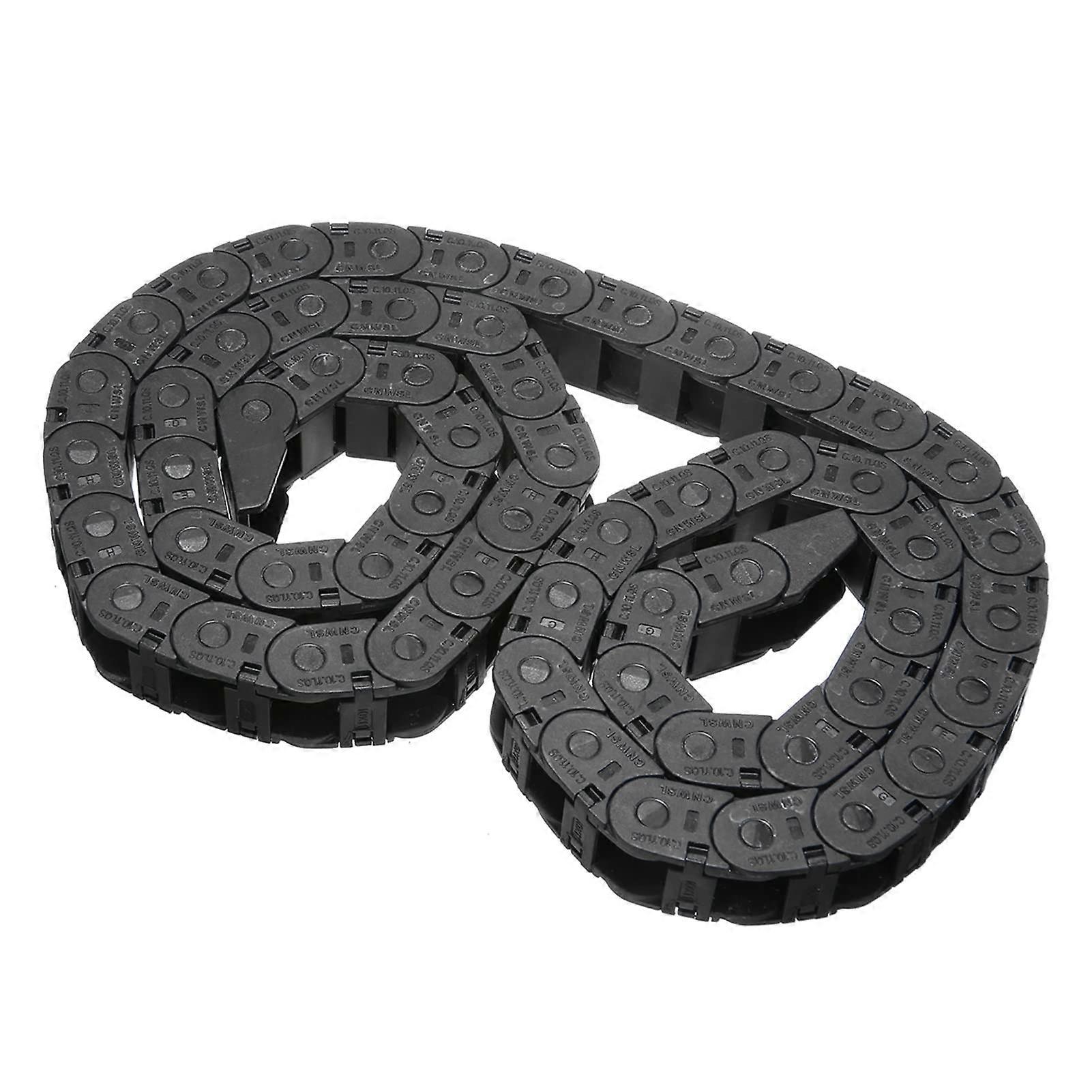 1m Long Nylon Drag Chain 10x11mm Bridge Type Mini Energy Transmission Chain For CNC Machines And 3D Printers Black