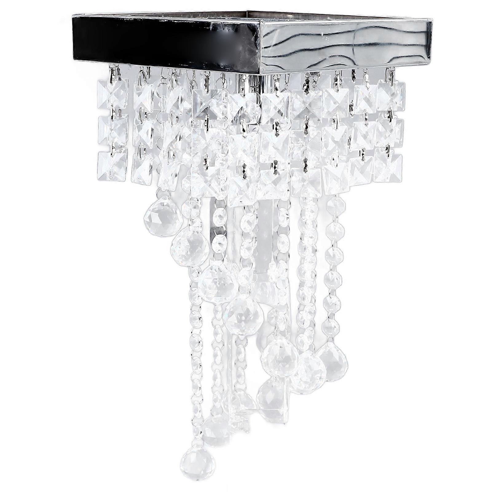 Crystal Flush Mount Ceiling Light Modern Minimalism LED Crystal Flushmount Chandelier