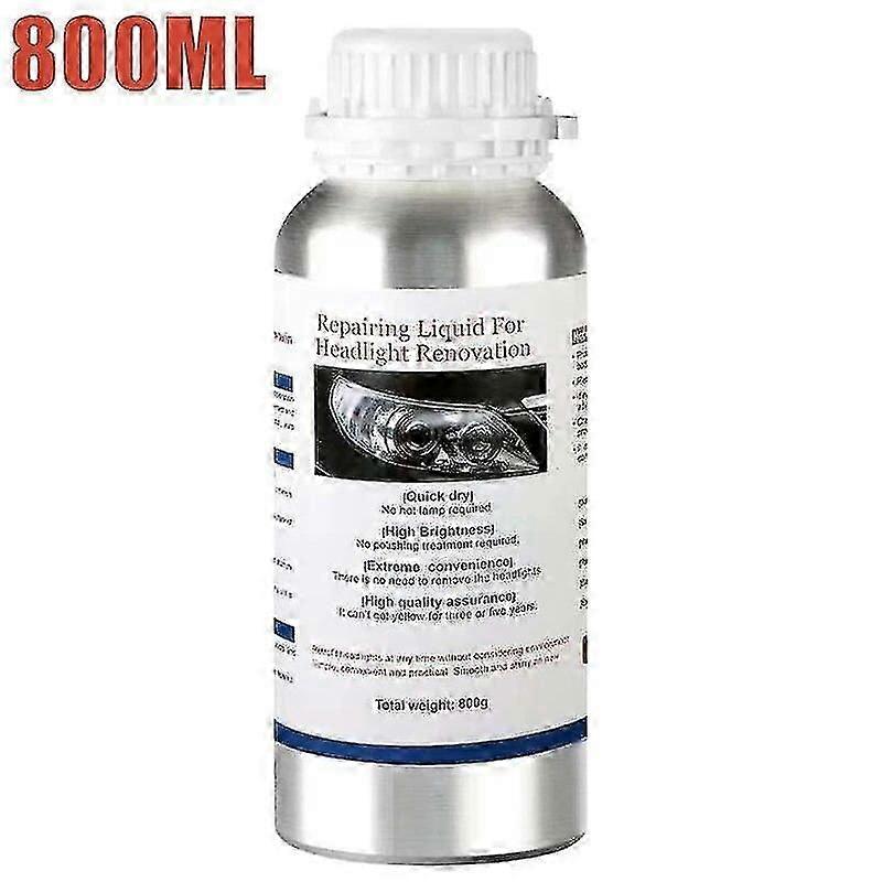 800 ml reparasjonsvæske for billykter Polering av frontlykter Restaurering Kjemisk polering av frontlykter