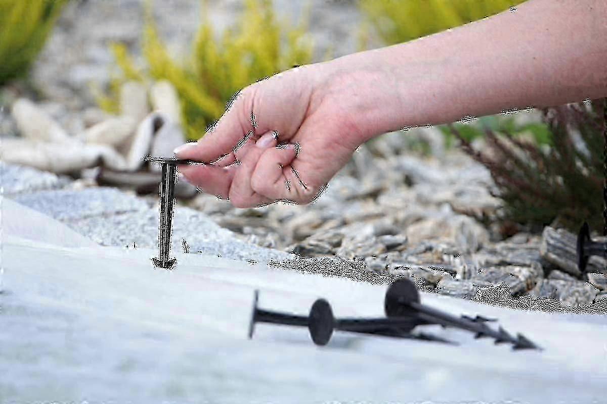 100 Pack Garden Fixing Stakes For Weed Cloth Fixing