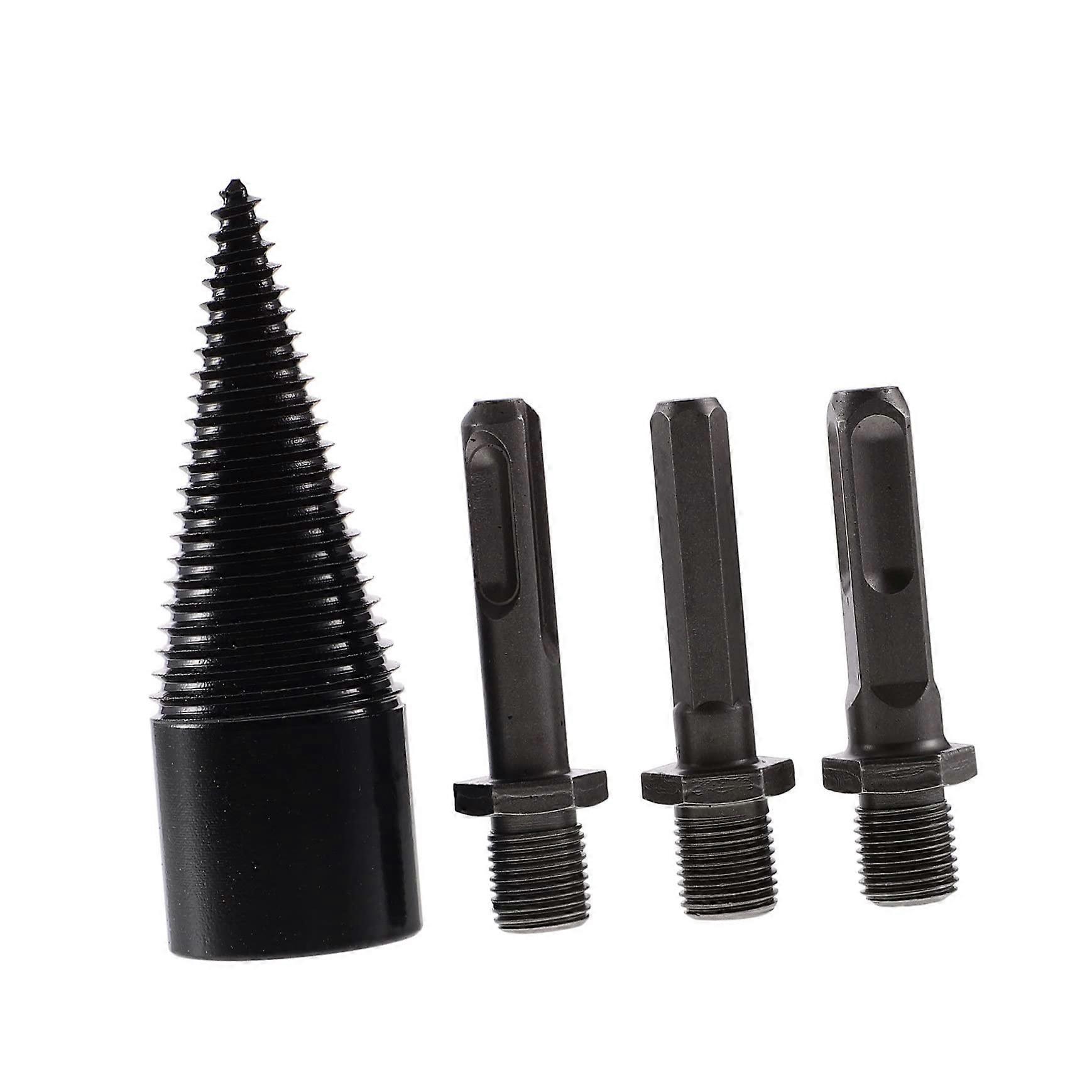 1 Set Firewood Splitting Bit Wood Log Wood Splitter Hex Drill Bit Firewood Splitter Drill