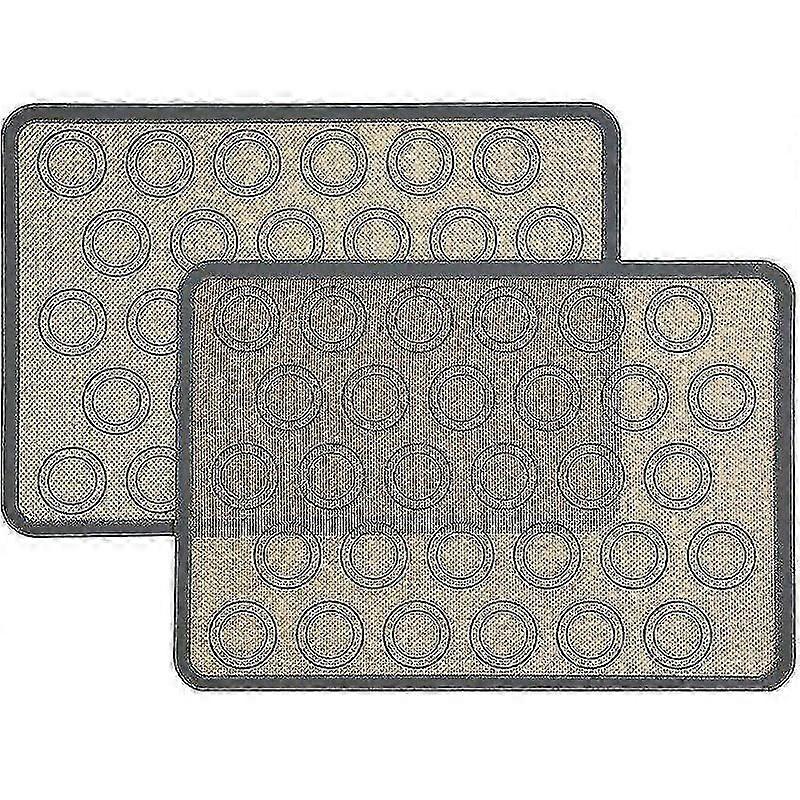 2pcs נון סטיק בצק מקרון מגש מקרון תנור אפייה מאפה בצק גיליון תבנית פד מחצלת