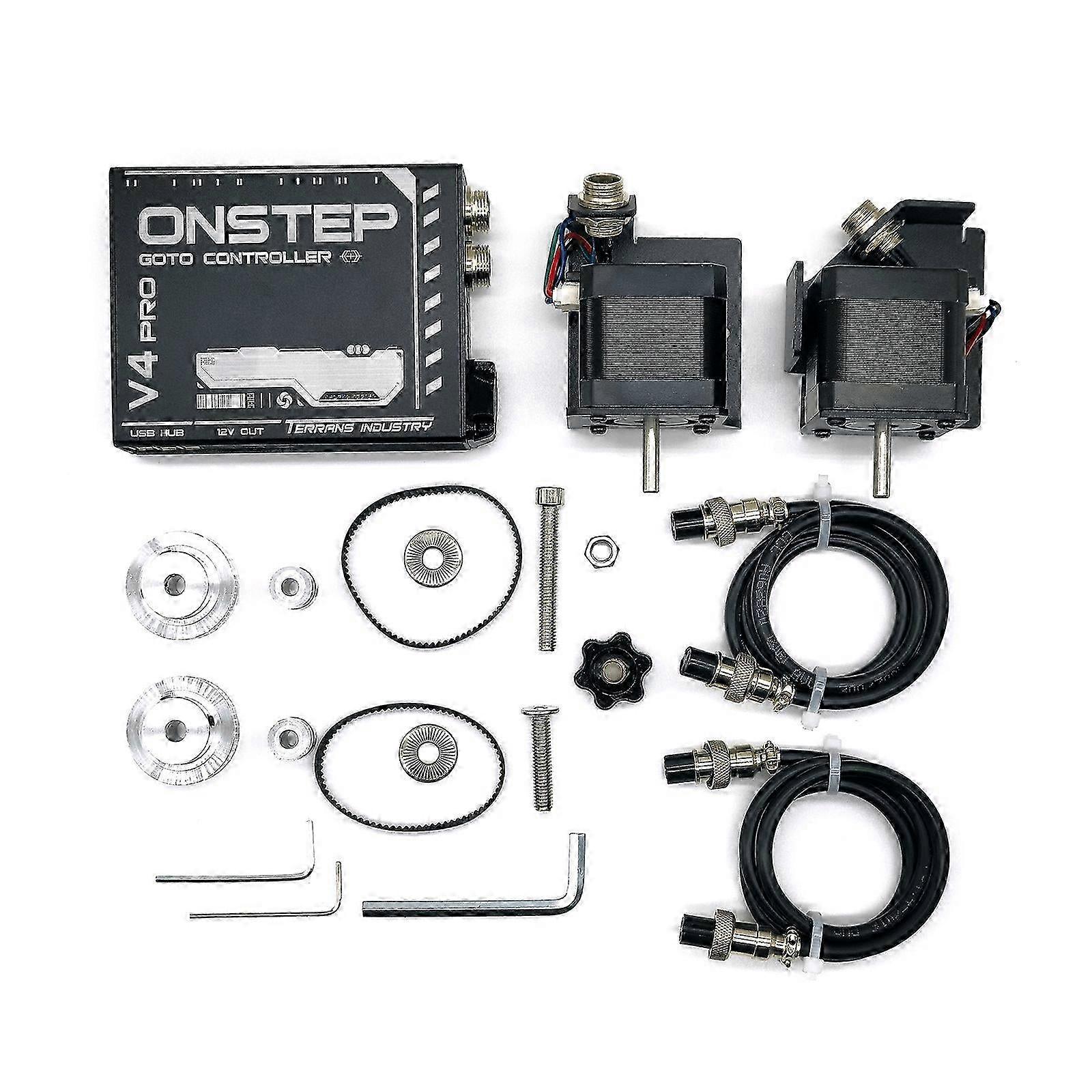 (C-exos2 V4 Pro) V4 Exos2 Onstep Exos2 Equatorial Mount V4 Goto Upgrade Kit Biaxial Tracking Fg