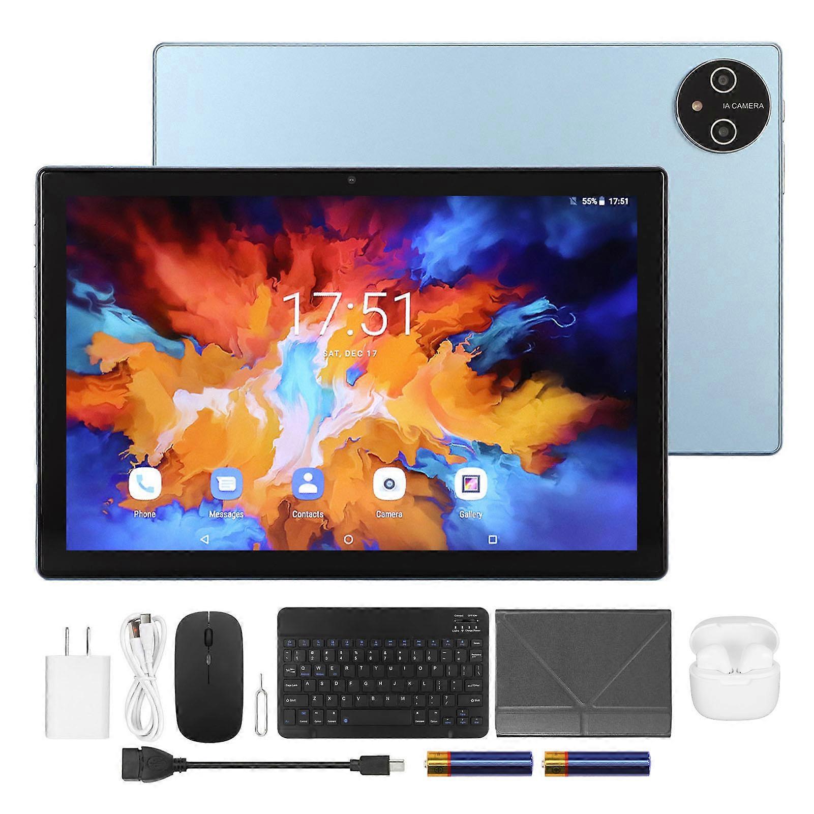 10.1 Inch Tablet 12GB RAM 256GB ROM MT6755 Octa CPU 4GLTE 5GWiFi 2 in 1 Tablet PC for Android 11.0