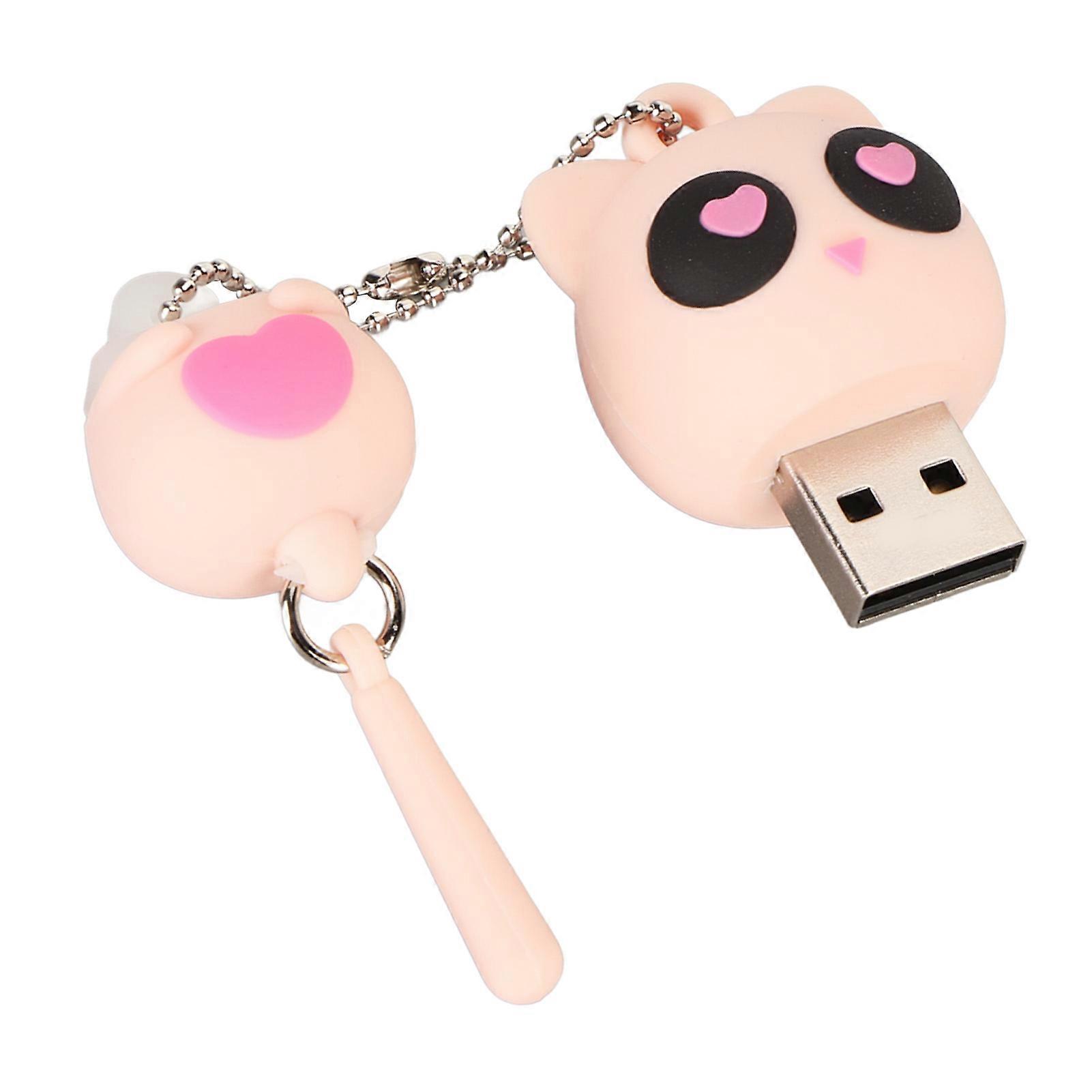 Cartoon USB Flash Drive Kitten Style USB2.0 Interface Plug and Play High Speed Memory Thumb Stick for Laptop Desktop Car