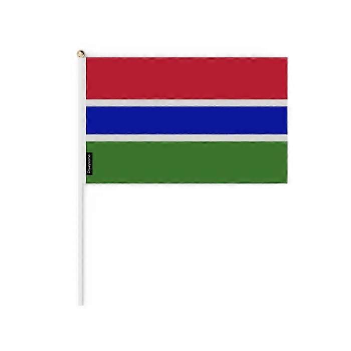 Mini Flag - Gambia - 20 x 30 cm - 50 pieces - Polyester - Lightweight - Double-sided