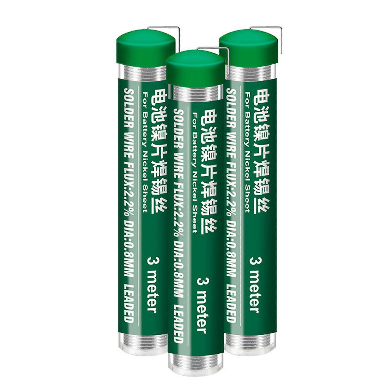 3Pcs Soldering Wire for Battery Metal Board Welding Super Solder Paste Line Seal Roll Electronics Project