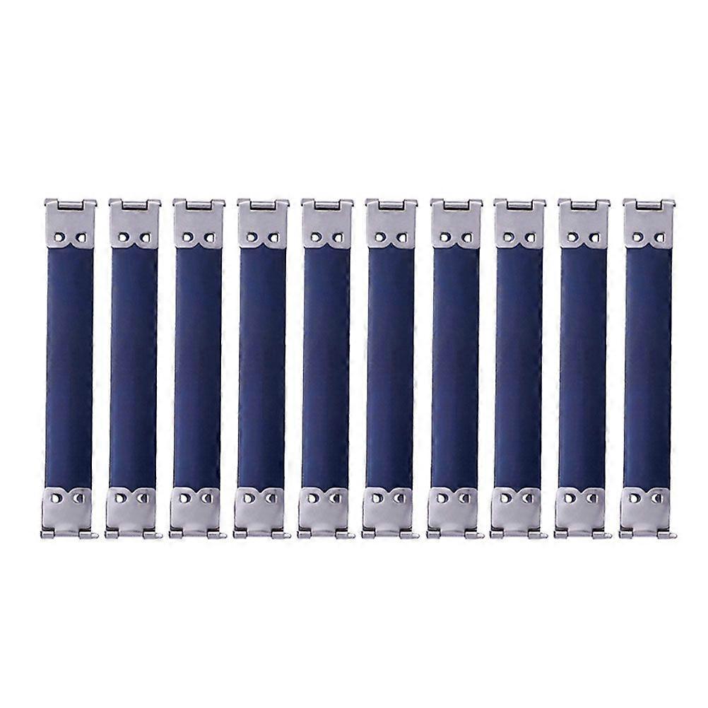 10PCS 8.5cm Métal Interne Flex Cadres Remplacement Ressort Pinces Sac à main Charnières Pour Porte-monnaie Fermoir Sac À Main Sac À Main - Argent