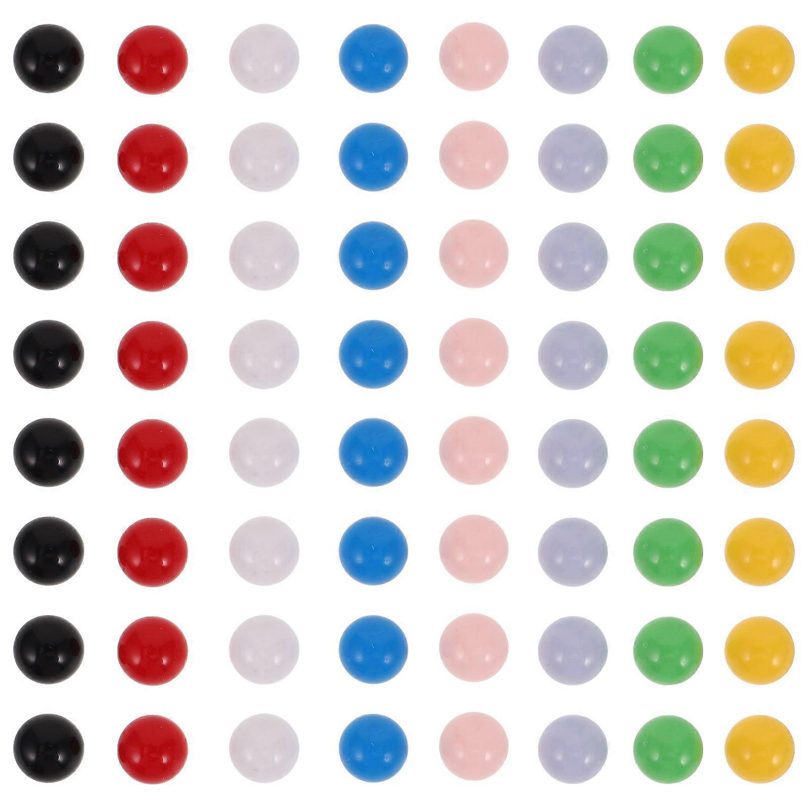 80 Pcs Game Replacement Marbles Solid Color Game Balls For Kids Games Chinese Checkers Aggravation Game Marble Run Marble Games 12mm