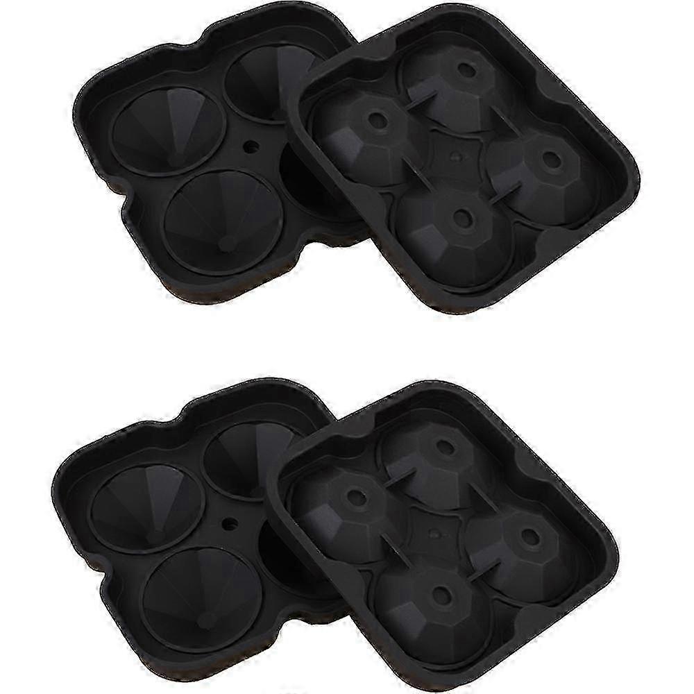 2Pcs Diamond Whiskey Ice Cube Tray SZRH