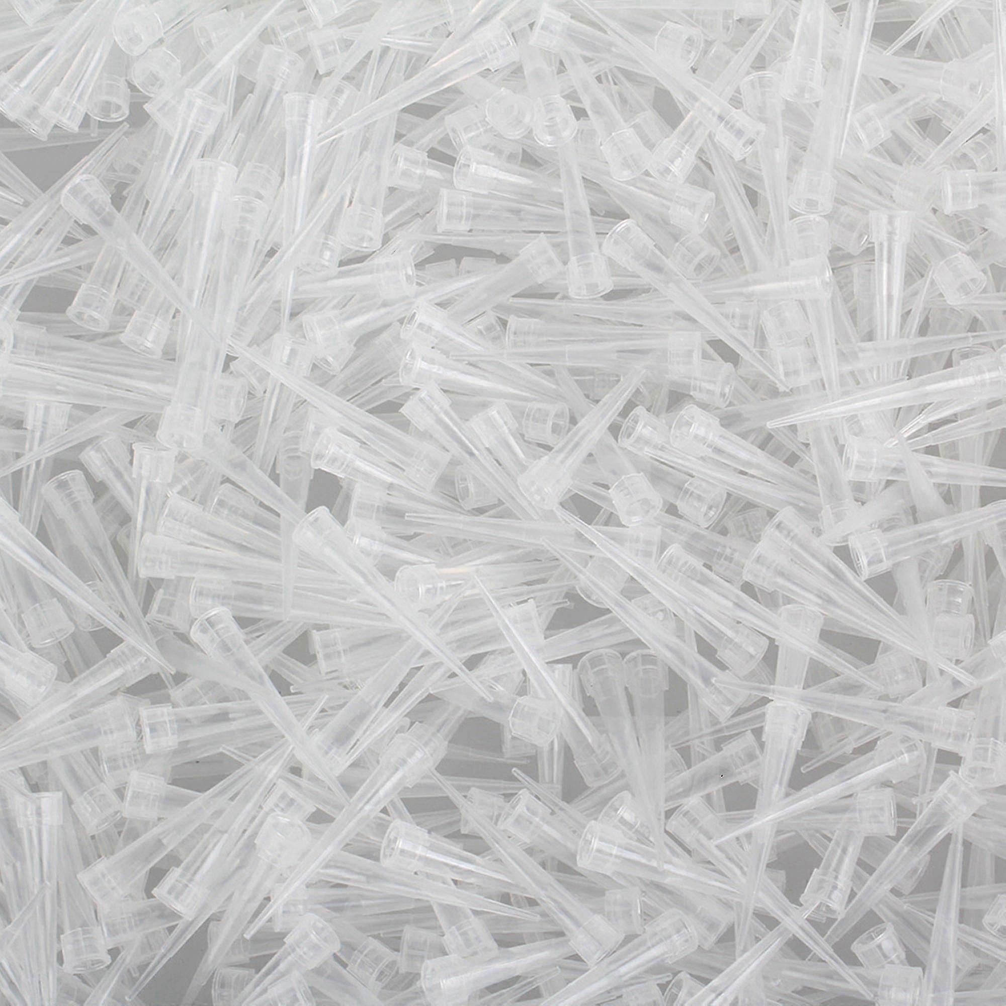 1000pcs 10ul Ultra Micro Pipette Tips for Lab Use, Pipettor Compatible Plastic Tips