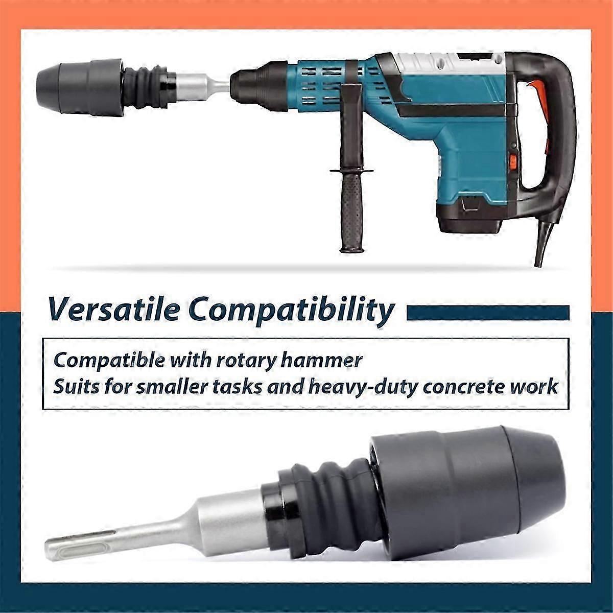 SDS-Plus To SDS-Max Hammer Drill Adapter - 8-1/4 Inch, Alloy Steel, Rotary Hammer Adapter - View #5