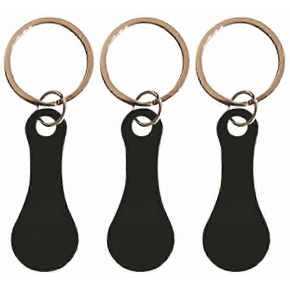 3Pcs Metal Trolley Tokens Shopping Trolley Tokens Portable Trolley Tokens Small Trolley Tokens
