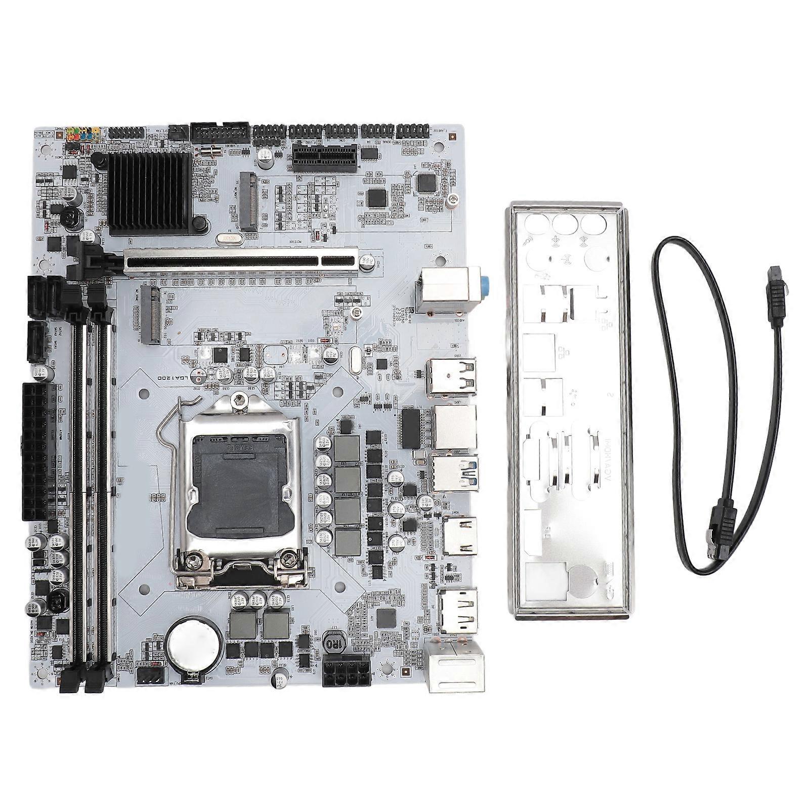 H410M DH LGA1200 Dual Channel DDR4 Mining Motherboard Support M.2 NVME M ATX for 10th Gen Intel CPU