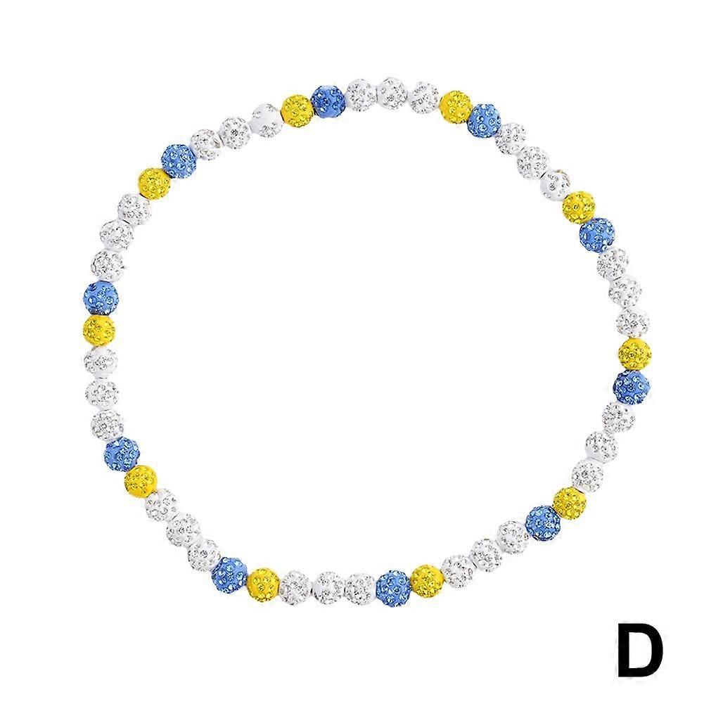 Colar Baseball Ice Collection de 18 polegadas com contas de argila brilhantes, joias para homens e meninos, presente