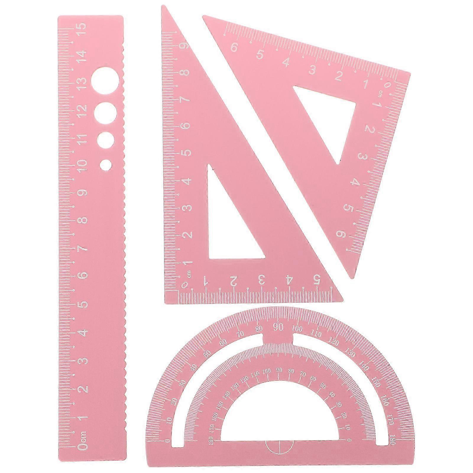 1 Set of Geometry Tools and Measuring Kit for Math Supplies in Classroom and Office Use