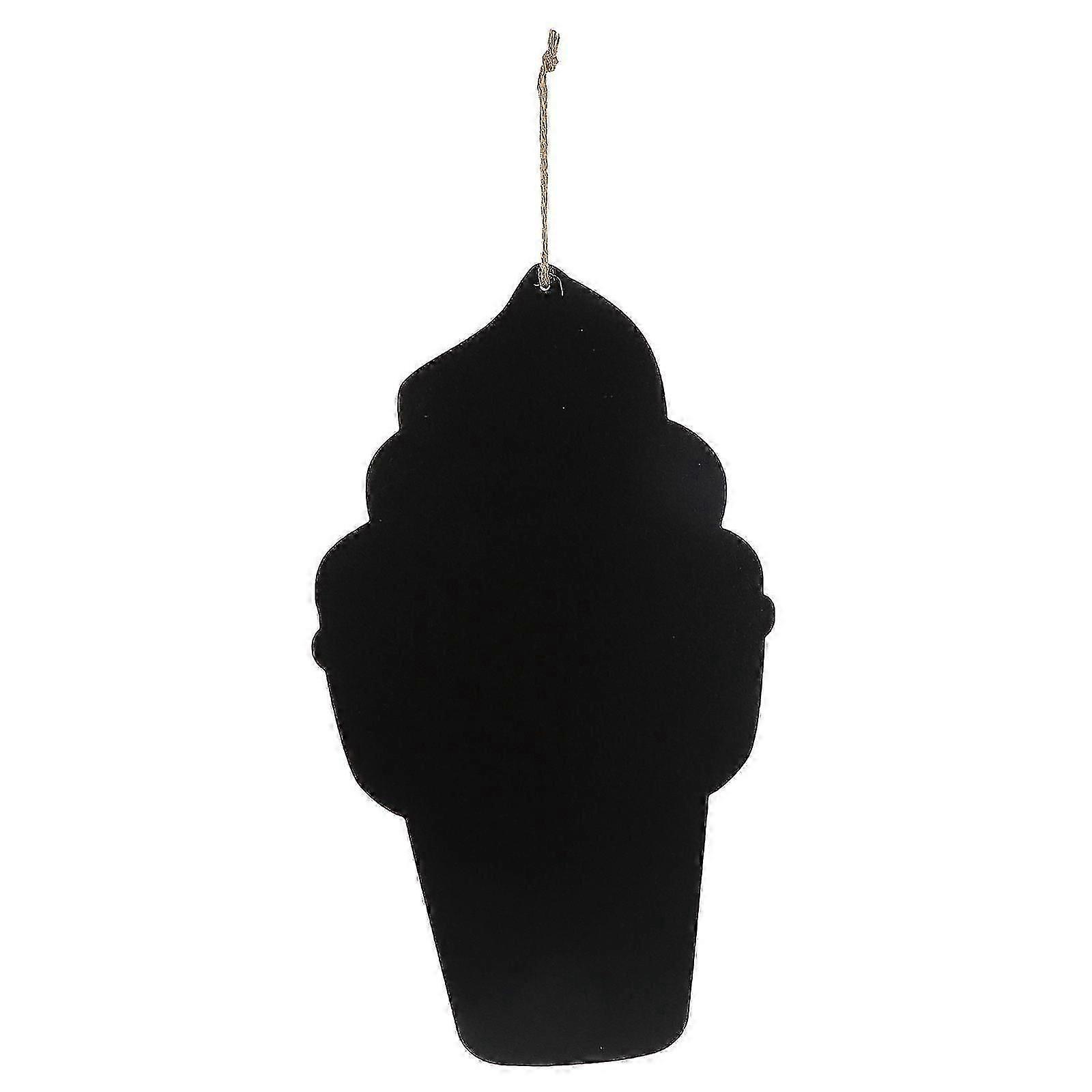 Crème glacée En forme de tableau noir Recette Tableau Café Message en bois Tableau noir