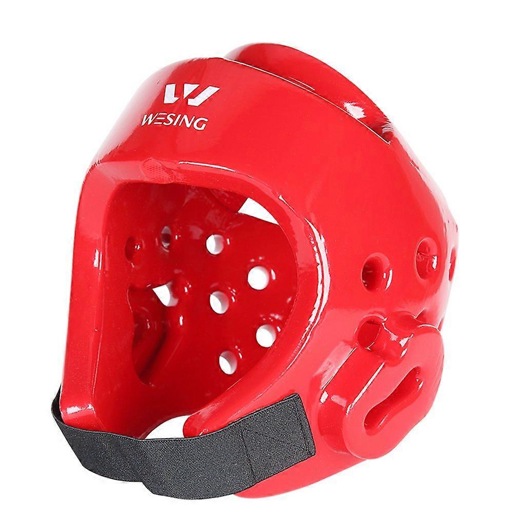 Wesing Taekwondo Headgear Taekwondo Helmet Training Head Guard Red Size S