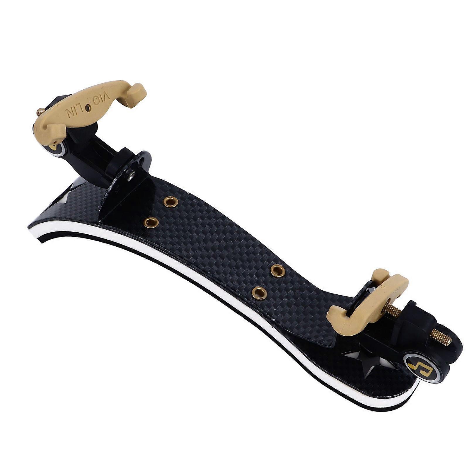 Violin Shoulder Rest Collapsible Height Adjustable Ergonomic Violin Shoulder Support for 1/2 Carbon Fiber Pattern 