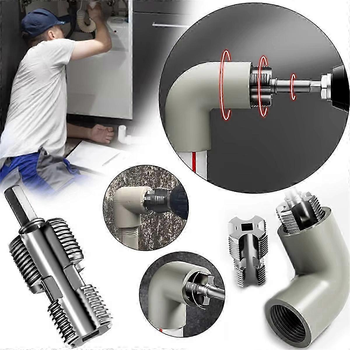 8pcs 4 Points 6 Points PPR Water Pipe Internal Thread Opener PPR Pipe Threader Tapered Pipe ThreadSilver SZRH