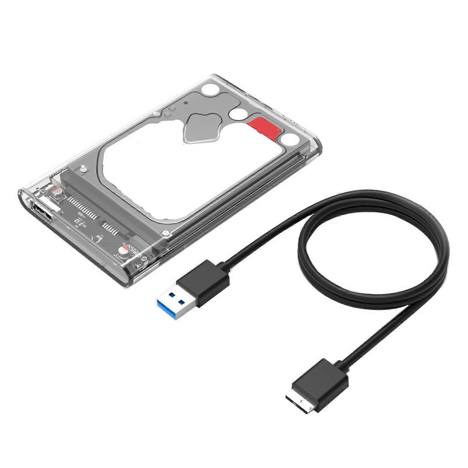 USB3.0 Externally Hard Drive Case Enclosure Box 2.5inch USB Adapter Externally Housing Hard Drive Box for PC Computer