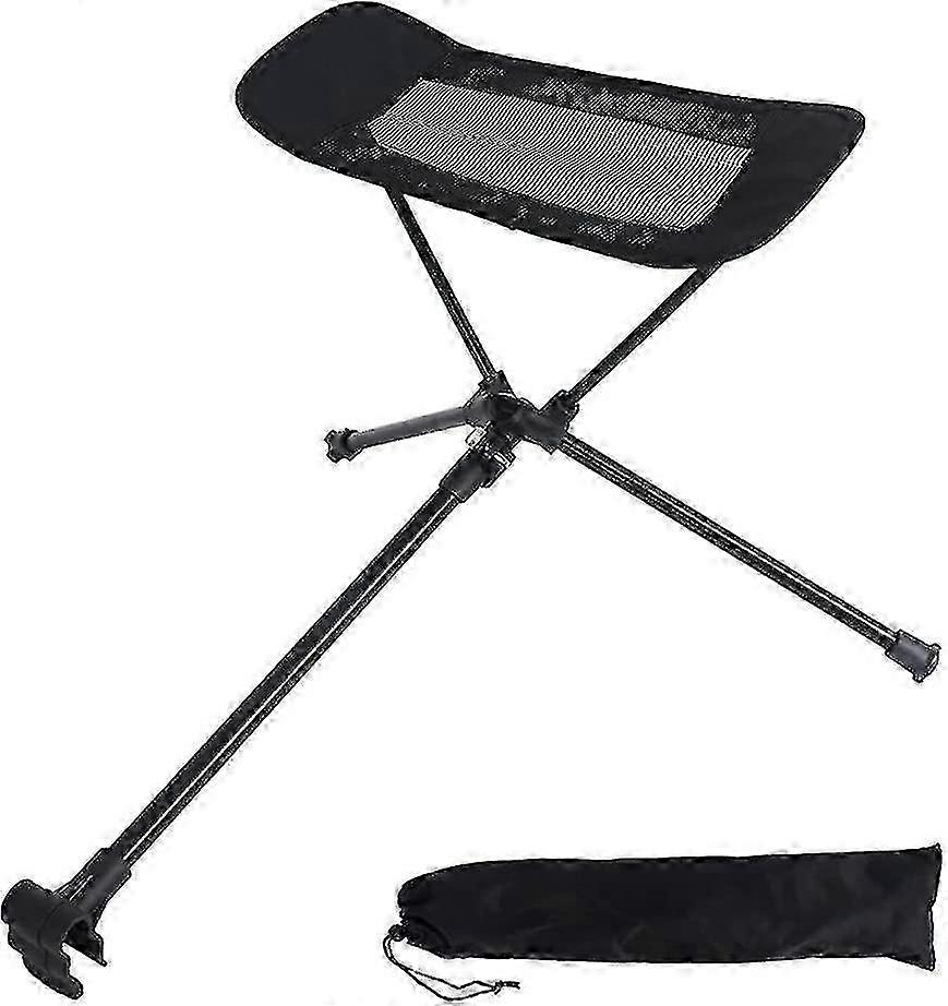 Bärbar hopfällbart infällbart fotstöd för campingstol