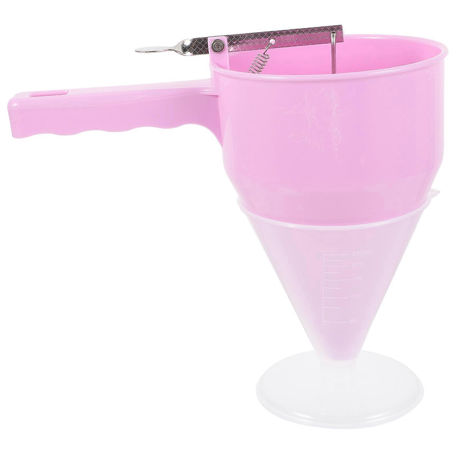 Funnel Kitchen Octopus Balls Maker Cooking Baking Tool Plastic Pink 1Pack