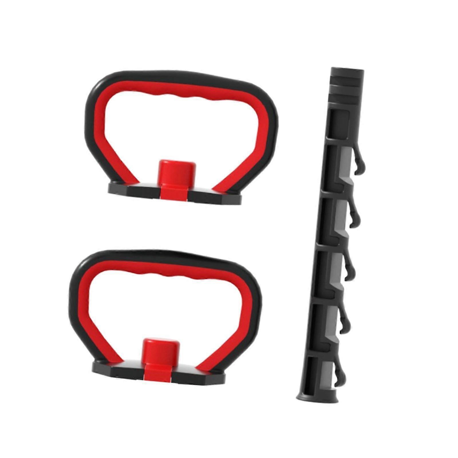 Adjustable Kettlebell Handle, Kettlebell Handle with Base, Multifunctional, NonSlip, for Strength Training with Plates, Set B