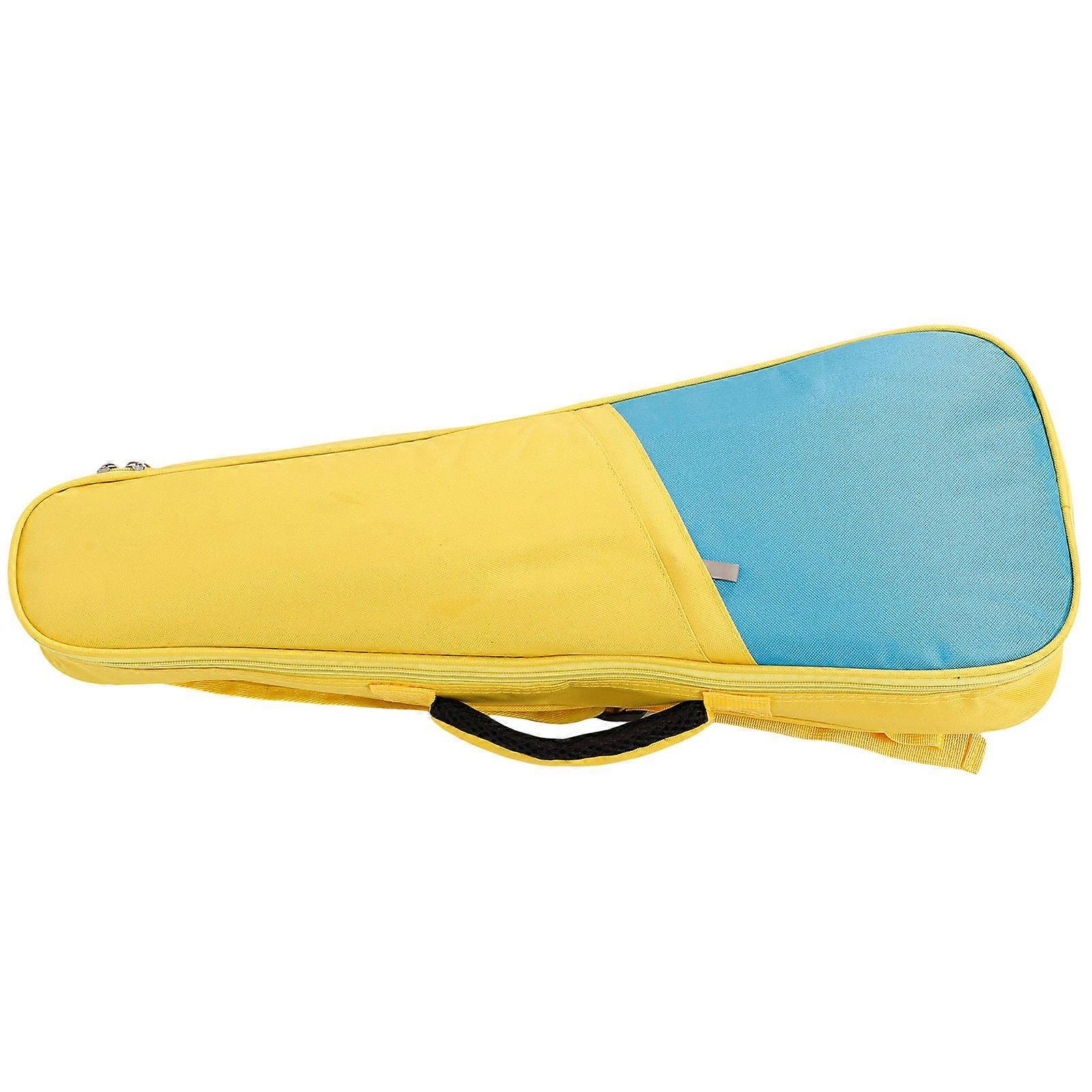 Ukulele Bag Case Rectangular Oxford Cloth Accessory Storage Blue For Musicians 1Pcs