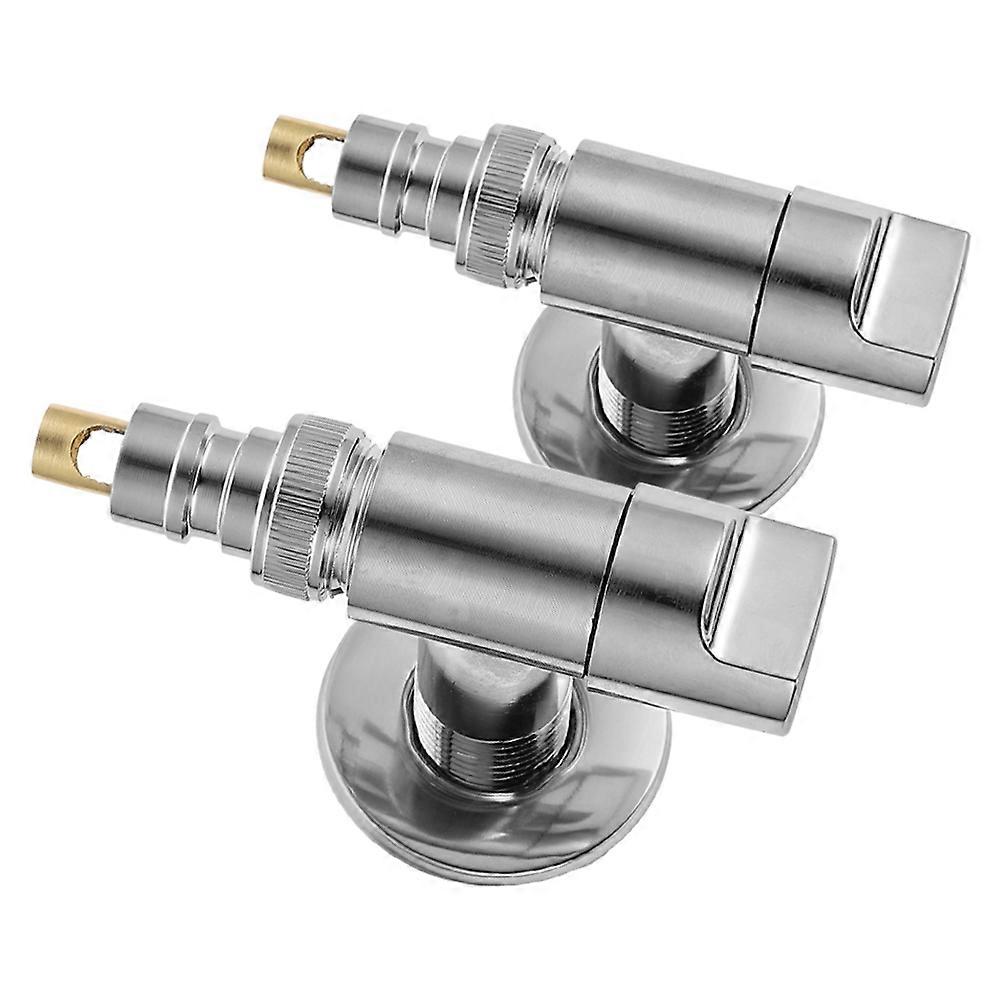Faucet Angle Valve Enhanced Safety Homeowners Diy Enthusiasts Silver 8.50X6.00X2.40CM 2Pack