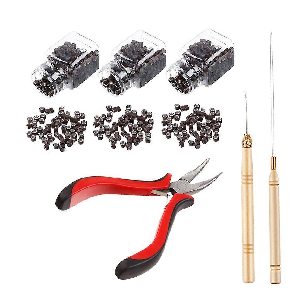Hair Extension Repair Tools Curved Head Design For Hair Salons Brown Ring 26x12x13cm 1 Set