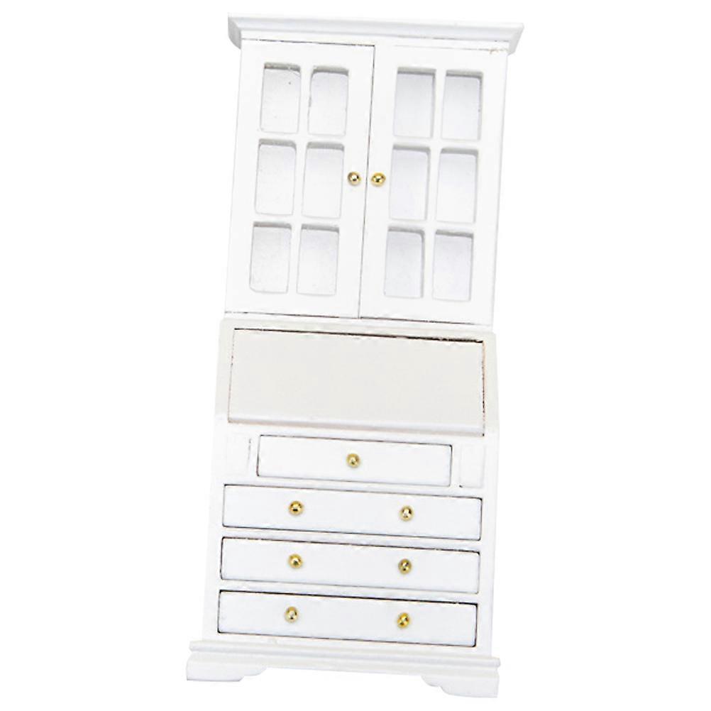 Miniature Furniture Model Toy Decorative Tiny Cabinet Storage Minimalist Style For Kids Pretend House Tiny Furniture 1Set