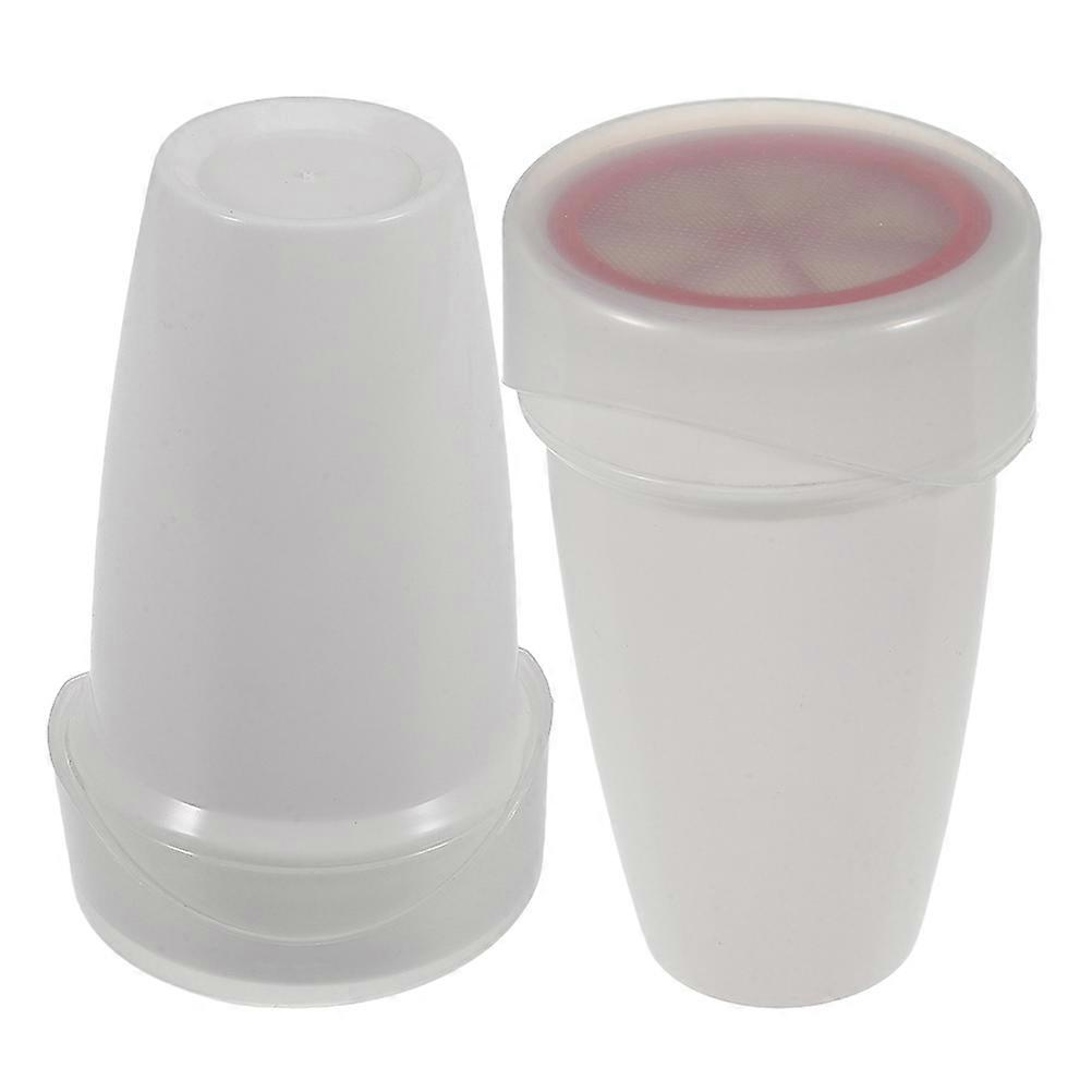 Powder Sifter Sieve Handheld Flour Sifter Baking Enthusiasts Home Use PP Material Sifting 2Pcs
