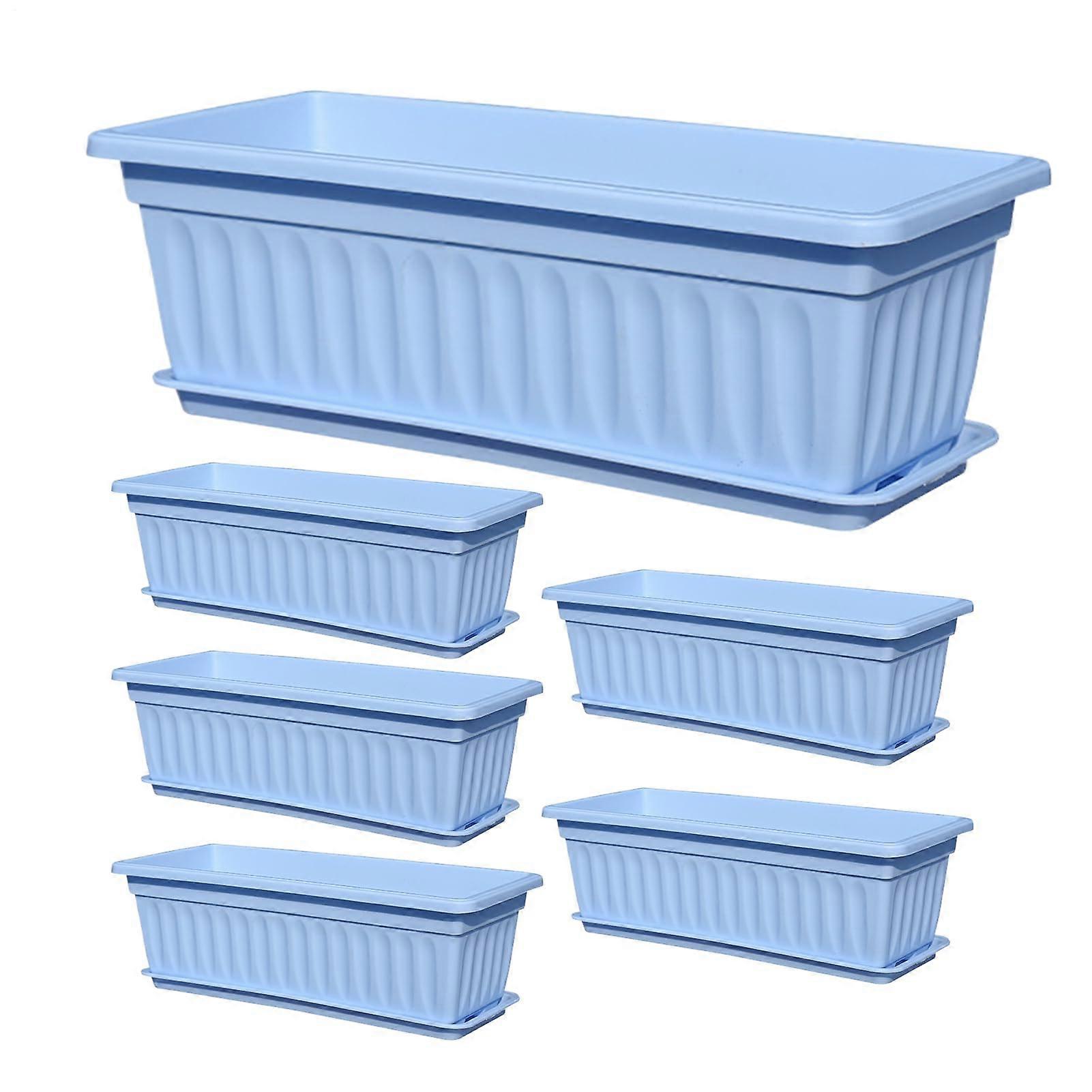 Boxes Planting container 6X Weatherresistant with drainage holes