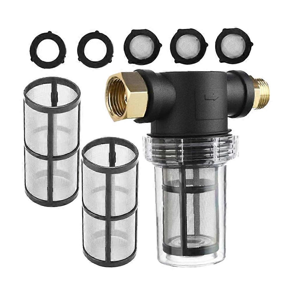 Garden Hose Screen Filter Inline Water Filter Homeowners Impurity Removal 1 Set