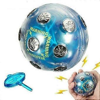 Schockierendes Ballspiel Elektroschock-Streichspielzeug, tragbares heißes Kartoffelspiel - Blau