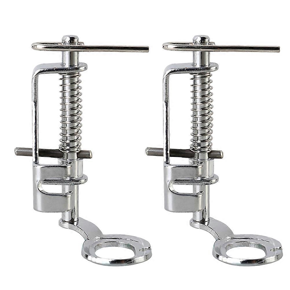 Machine à coudre universelle Pied de broderie Pieds de pression Machine à coudre Accessoires universels 2Pcs