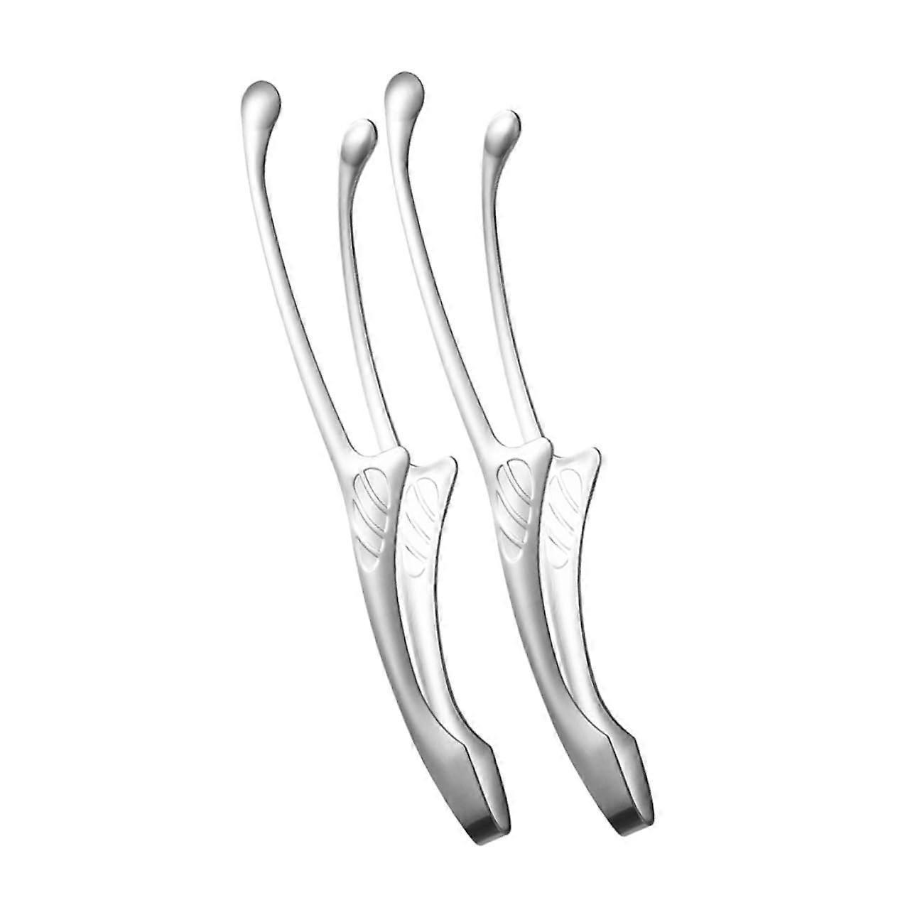 Steak Clamp Tongs 2-Piece Set, Heat-Resistant, Non-Slip, Corrosion-Resistant For Grill And Deep Fryer