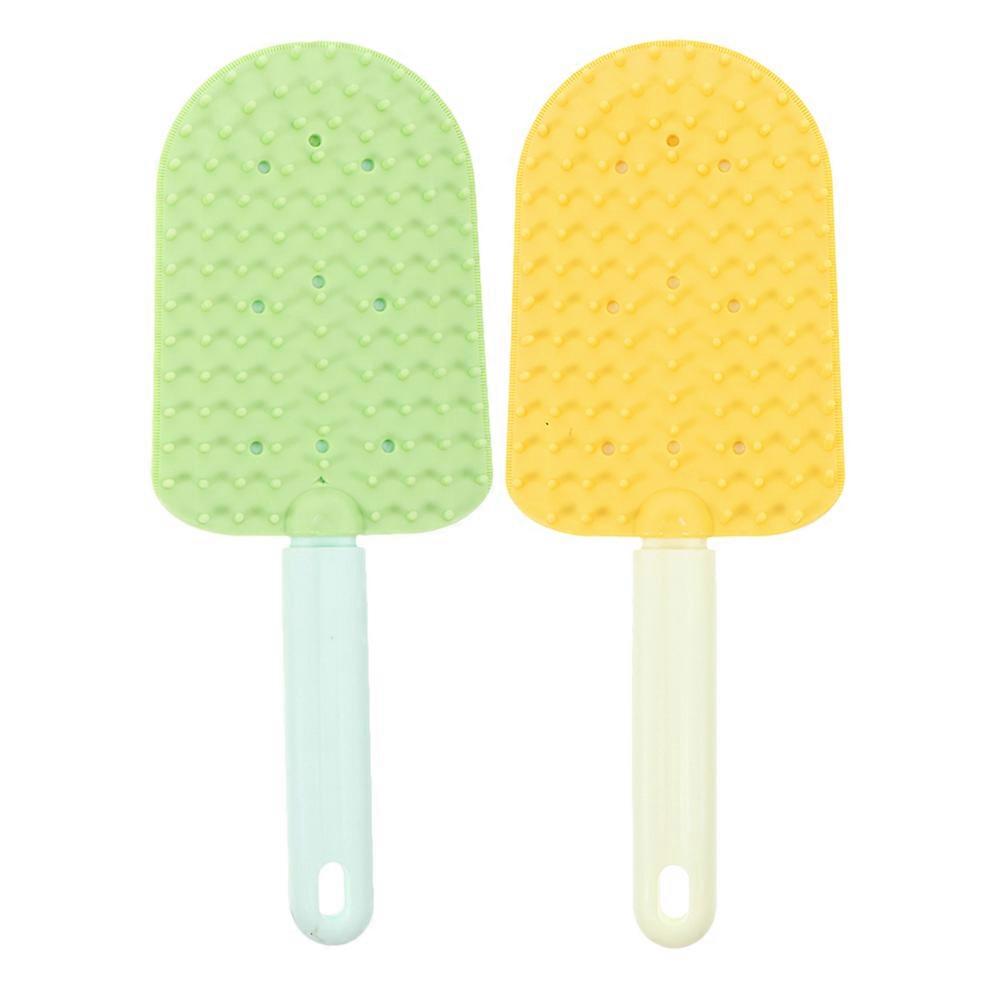 Washable Double Sided Cat Brush for Shedding Grooming – Soft Bristles Hair Removal Comb for Long Hair Cats and Dogs